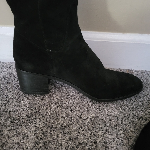 Genuine Suede Over The Knee Boots - Picture 7 of 14